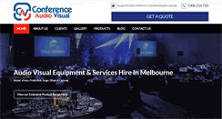 Desktop Screenshot of conferenceaudiovisual.com.au