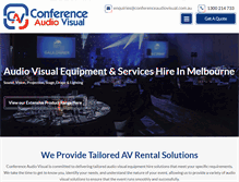 Tablet Screenshot of conferenceaudiovisual.com.au